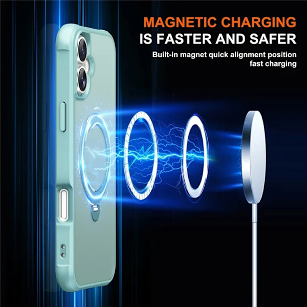 Mobilskal till iPhone 17 MagSafe Kickstand TPU + PC - Blå Blå