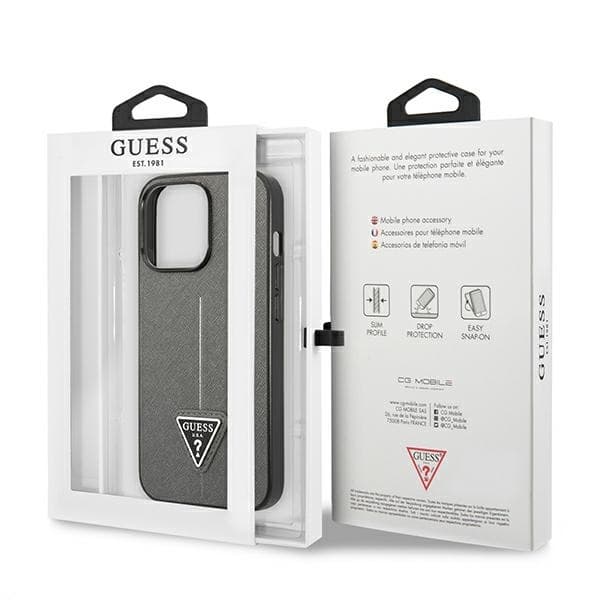 Guess telefontaske til iPhone 13 Pro Max MagSafe SaffianoTriangle-logo