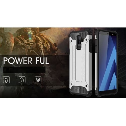 Hybrid Armor -puhelinkotelo Samsung Galaxy A6 Plus (2018) - Musta Black