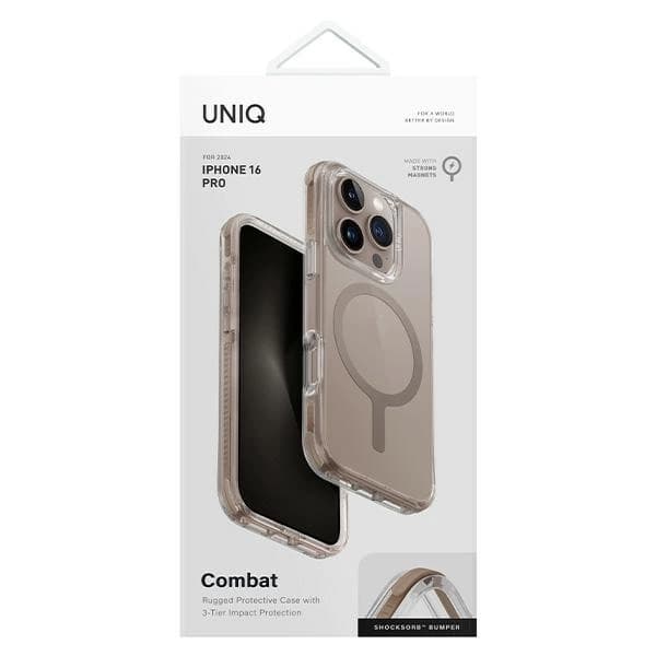 UNIQ Mobilskal till iPhone 16 Pro MagSafe Combat - Guld Guld