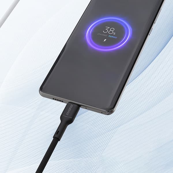Dudao USB-A - USB-C kabel 5A 1m L9T - Svart Svart