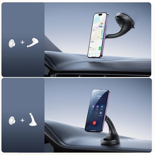 Joyroom Magnetisk Bilholder til Forrude/Cockpit - Sort Black