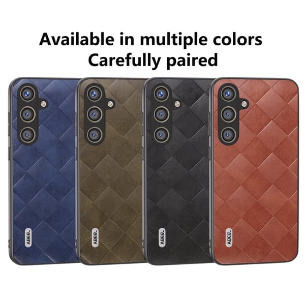 ABEEL Mobilskal till Samsung Galaxy S24 PU Läder Skydd - Grön