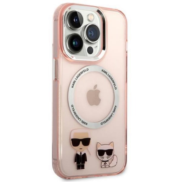 Karl Lagerfeld iPhone 14 Pro Max Magsafe Skal Karl & Choupette Aluminium