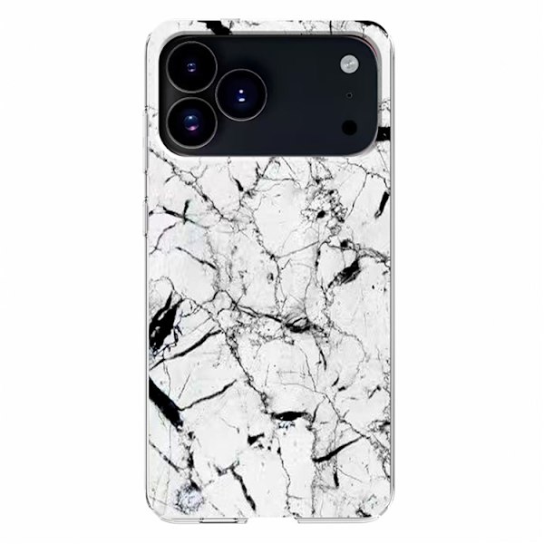 Mobilskal till iPhone 17 Pro Max Marble Pattern Printing Soft - Vit Vit