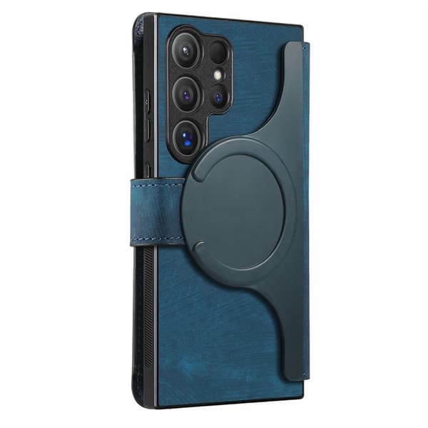 Caseneo Plånboksfodral För Galaxy S26 Ultra Magnetic Läder - Blå Blå
