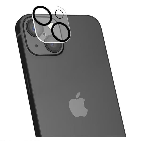 Celly iPhone 16/16 Plus Kameralinsskydd Härdat Glas Svart