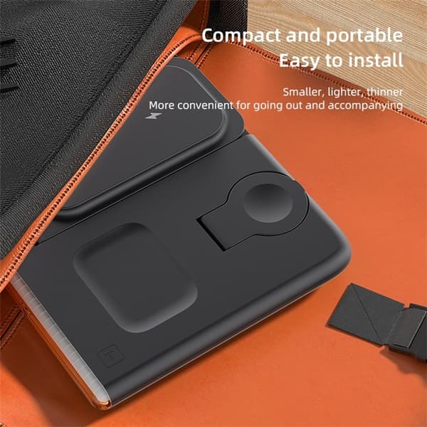 Trådlös Laddare iPhone Airpods Apple/Galaxy Watch C27 - Vit Vit