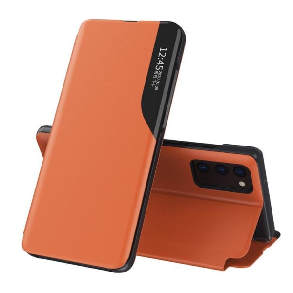 Eco Leather View Fodral Galaxy A72 - Orange