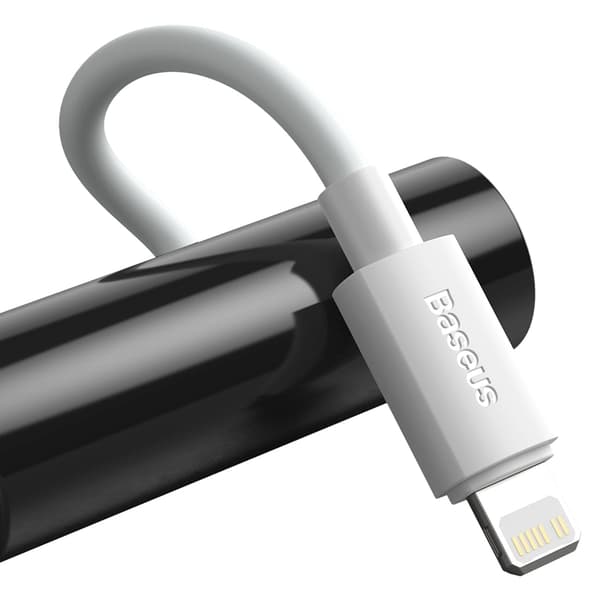 Baseus USB-C till Lightning kabel 20W 2st Simple Wisdom 1.5m Vit