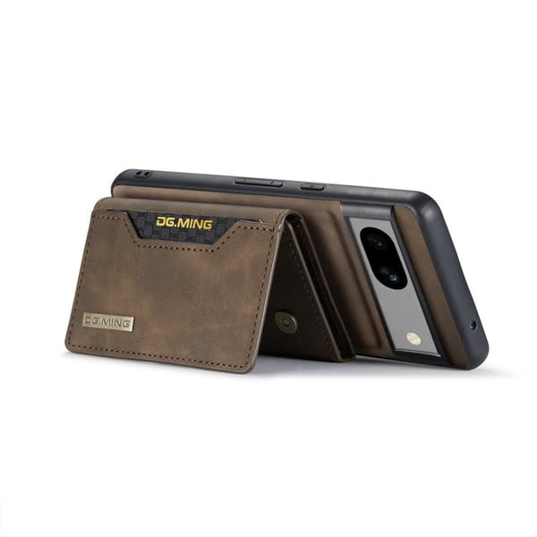 DG.MING M2 Series Mobilskal till Google Pixel 8a Detachable Wallet Brun