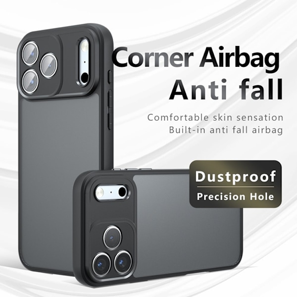 Mobilskal till iPhone 17 Pro Max Matt Drop Proof - Grå Grå
