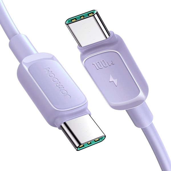 Joyroom USB-C till USB-C kabel 100W 1.2m - Lila
