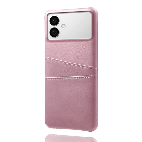 Mobilskal till Samsung Galaxy S26 Edge PU Läder + Hård PC - Roséguld