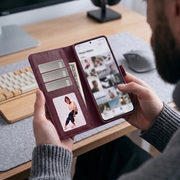 Tech-Protect Plånboksfodral För Xiaomi Redmi Note 17 Pro 5G - Mulberry
