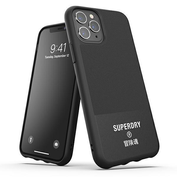 Superdry Molded Canvas Cover iPhone 11 Pro - Sort