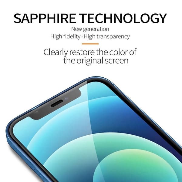 X-ONE Sapphire Karkaistu lasinen näytönsuoja iPhone 13:lle Transparent
