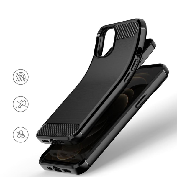 Carbon Flexible Cover iPhone 13 mini - Sort Black