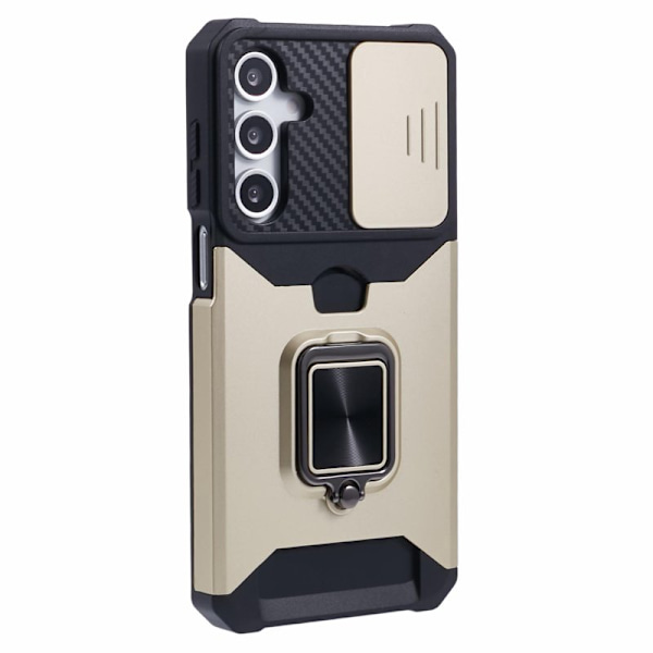 Mobilskal för Samsung Galaxy S26 Plus Kickstand PC + TPU - Guld