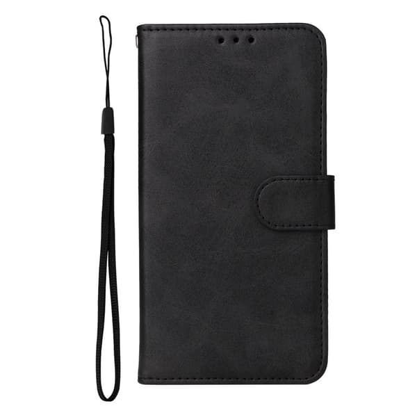 Samsung Galaxy A57 Plånboksfodral Konstläder Flip Telefonöverdrag - Svart