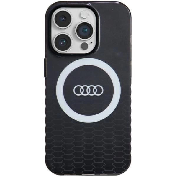 Audi iPhone 14 Pro mobiilikotelo Magsafe IML Big Logo - musta