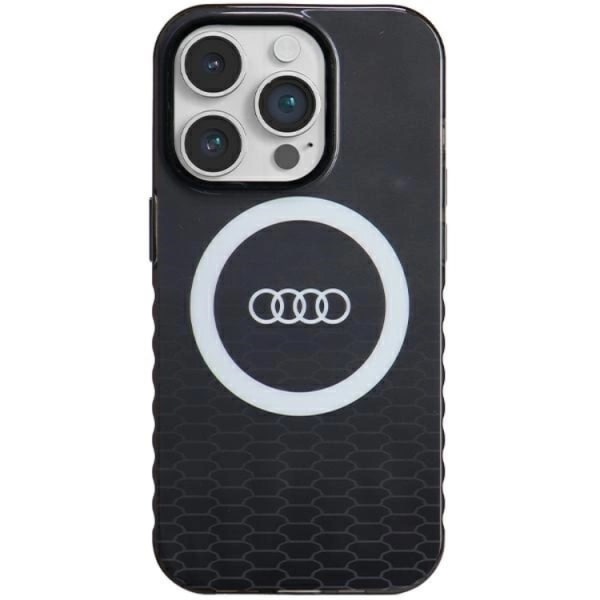 Audi iPhone 14 Pro -puhelimen kuori Magsafe IML Big Logo - Musta