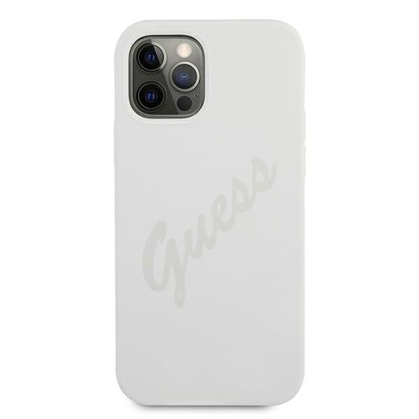Guess iPhone 12 Pro Max Kuori Script Vintage - Cream Beige