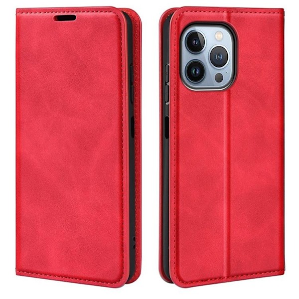 Folio iPhone 14 Pro Plånboksfodral  - Röd R