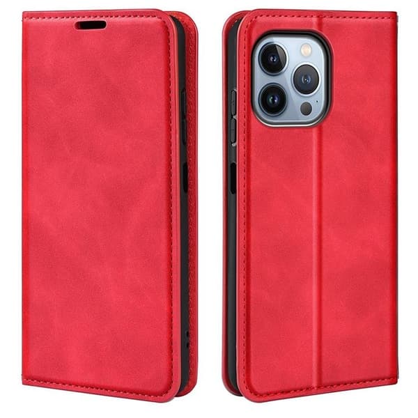 Folio iPhone 14 Pro Plånboksfodral  - Röd Röd