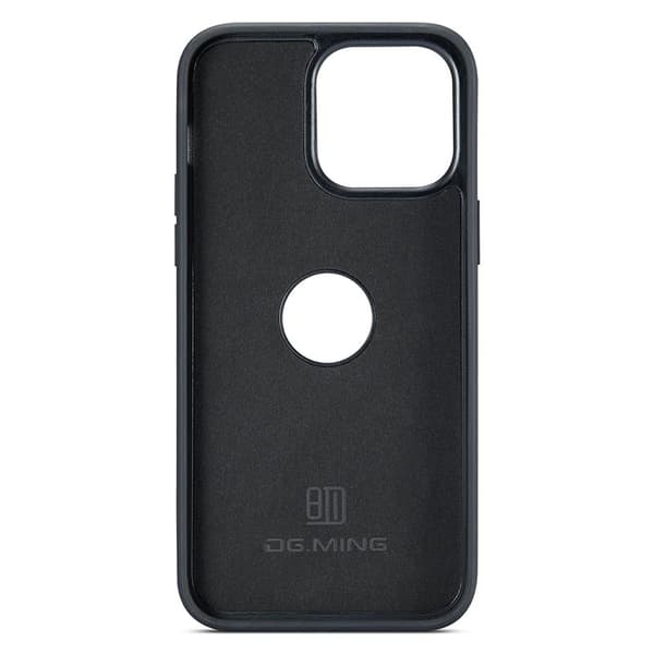 DG.MING Mobilskal till iPhone 13 Pro Max PU Läder + PC + TPU - Lila