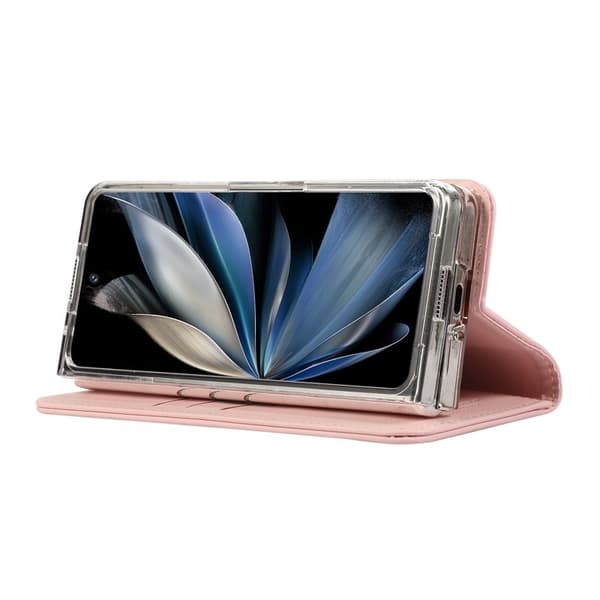 ABEEL Samsung Galaxy Z Fold5 Plånboksfodral RFID-Skydd Konstläder - Rosa