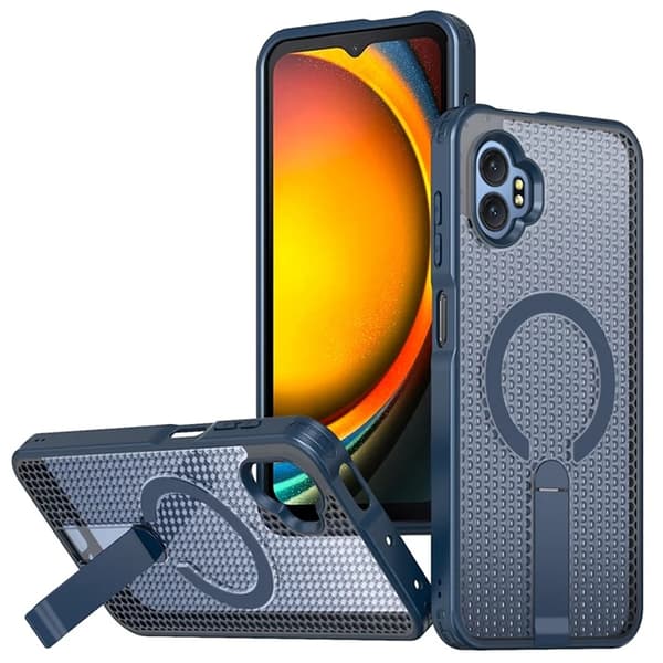 Mobilskal till Galaxy XCover 7 Pro Magsafe Grid Texture Blå