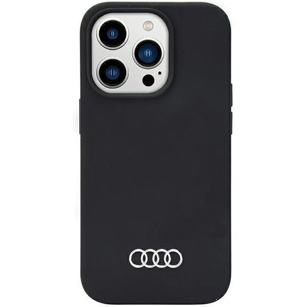 Audi iPhone 14 Pro matkapuhelinsuoja silikoni - musta