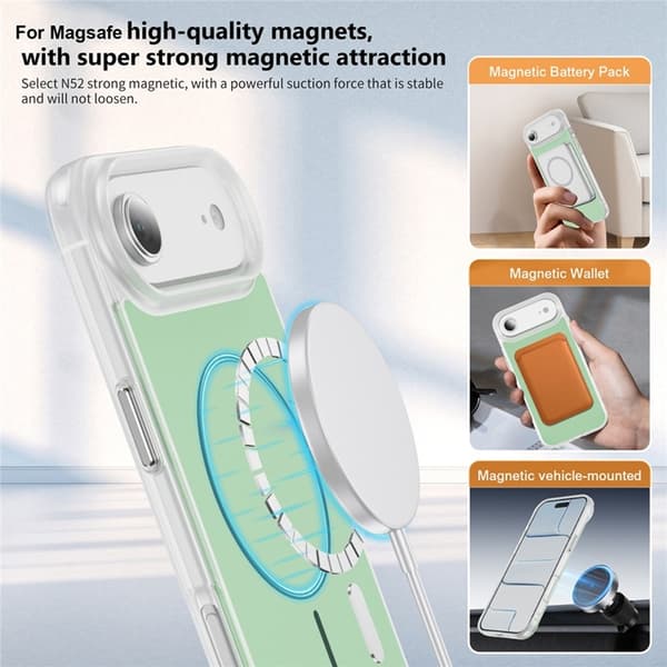 Mobilskal till iPhone Air MagSafe Skin Touch TPU PC - Grön Grön