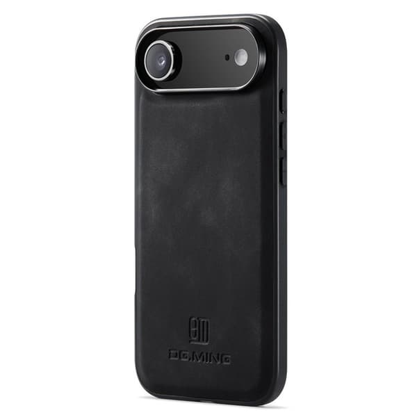 DG.MING Mobilskal till iPhone Air PU Läder Hybrid - Svart