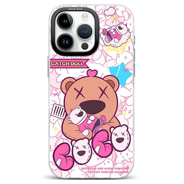 JAUCASE Mobilskal till iPhone 16 Pro MagSafe - Puppet Bear Blå