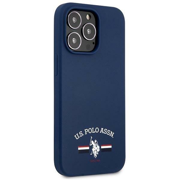 US Polo Silikone Collection Cover iPhone 13 Pro Max - Marineblå Blue