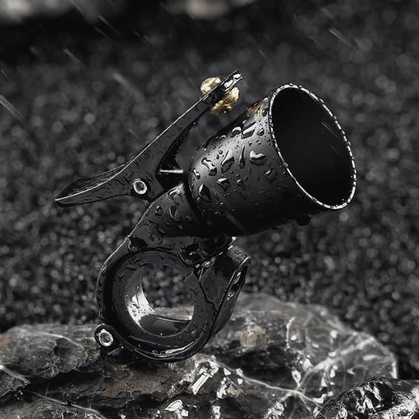 Rockbros Cykel Ring klocka - Svart Svart