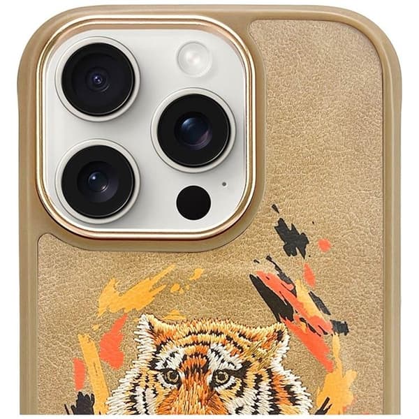 Nimmy Telefontaske til iPhone 16 Pro Max MagSafe Tiger - Lysebrun Brun