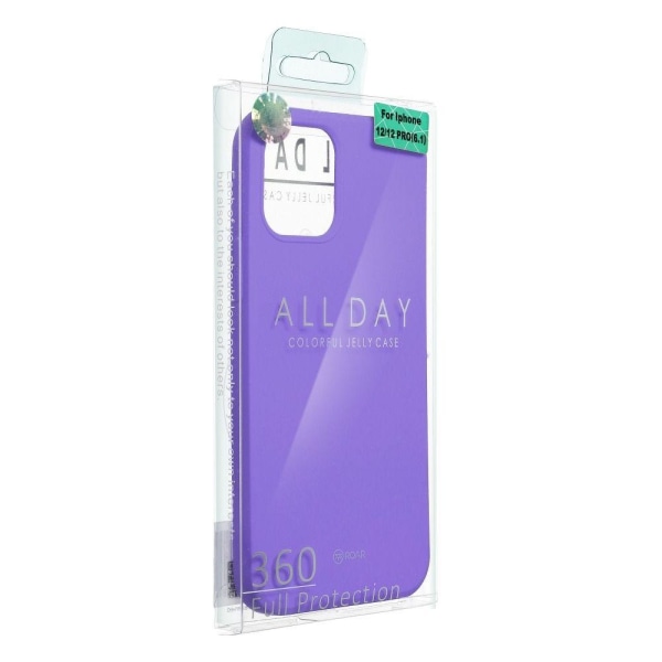 iPhone X/XS -kuori Roar Jelly pehmeä muovi - violetti