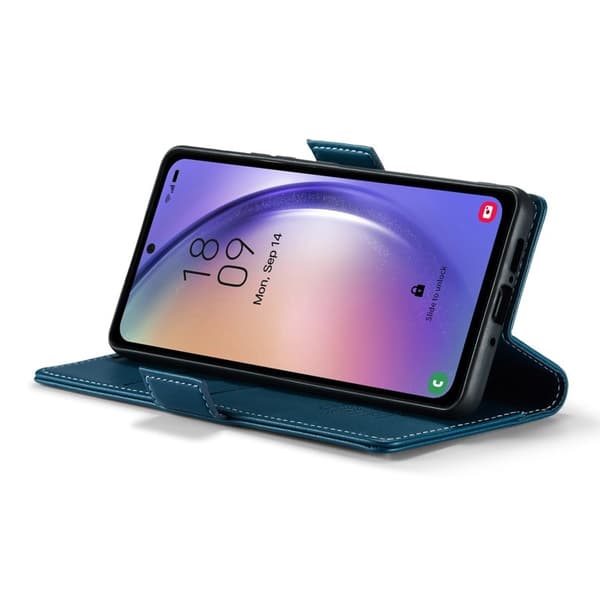 CASEME Plånboksfodral Konstläder för Samsung Galaxy A54 5G - Blå
