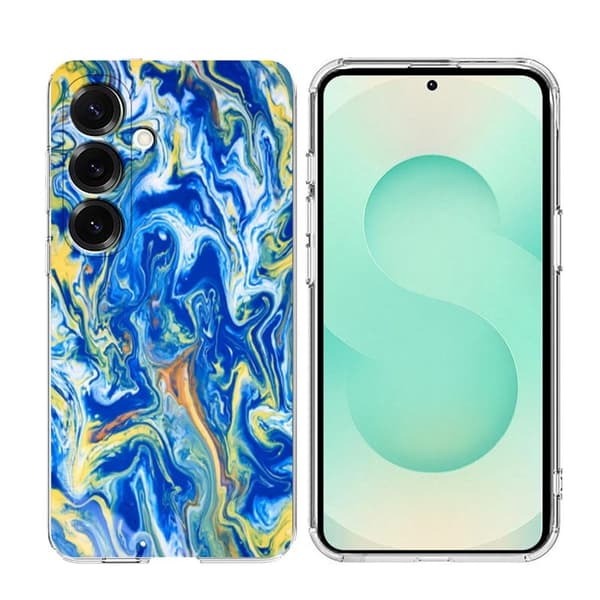 Mobilskal till Samsung Galaxy A37 TPU Marmortryck - Ljusblå