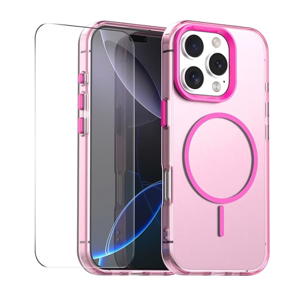 HAT PRINCE Mobilskal till iPhone 16 Pro Max MagSafe Enkay - Rosa Rosa