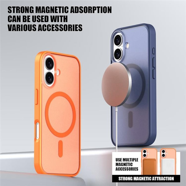 Mobilskal till iPhone 17 MagSafe Skin Feel - Grå Grå