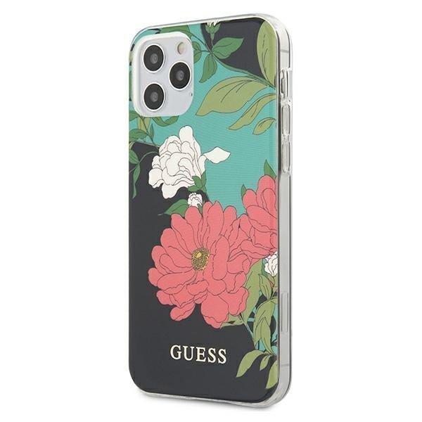 Guess iPhone 12 Pro Max Skal Flower Collection - Svart Svart