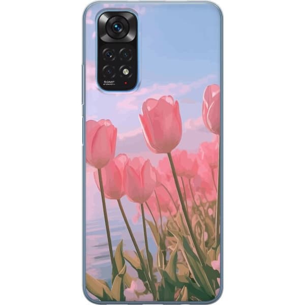 Mobilskal till Xiaomi Redmi Note 11S med Rosa Tulpaner