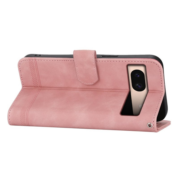 DIERFENG DF-03 Google Pixel 8a Plånboksfodral Konstläder - Rosa