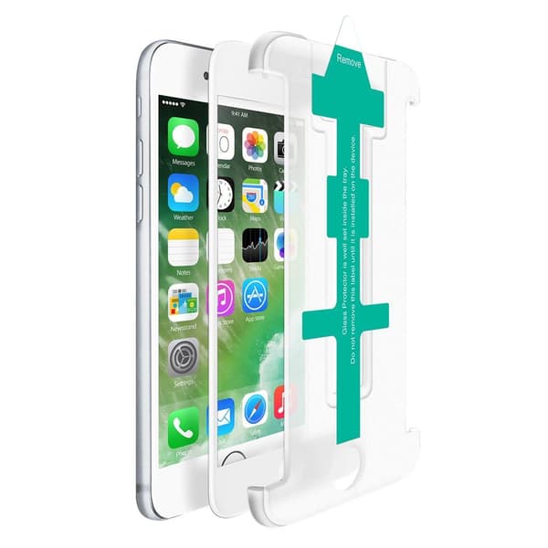 CoveredGear Easy App Hærdet Glas Skærmbeskytter til iPhone 8 Plus / White