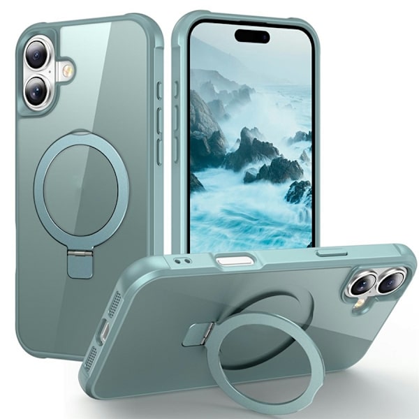 Mobilskal till iPhone 17 MagSafe TPU+PC Kickstand - Blå Blå