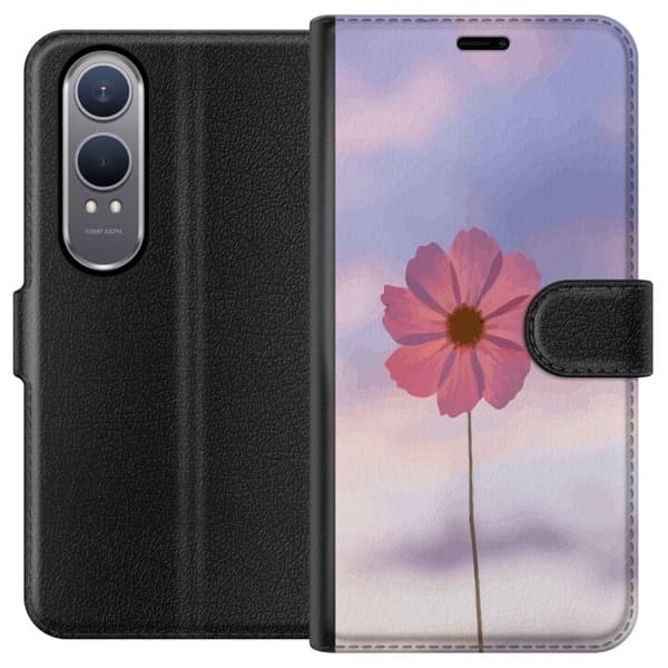 Plånboksfodral till OnePlus Nord CE4 Lite med Rosa blomma